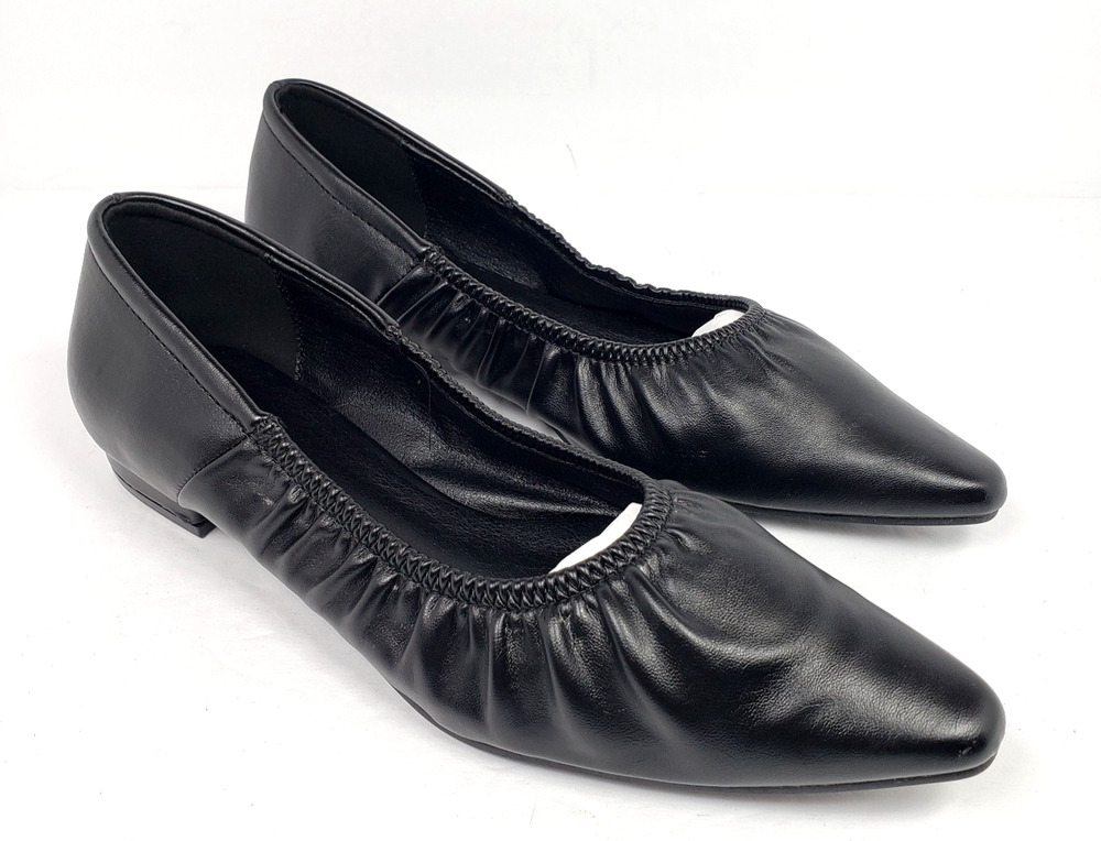 Glamorous Womens Size 8 Black Slip On Pointed Toe Casual Flats Loafer Shoes